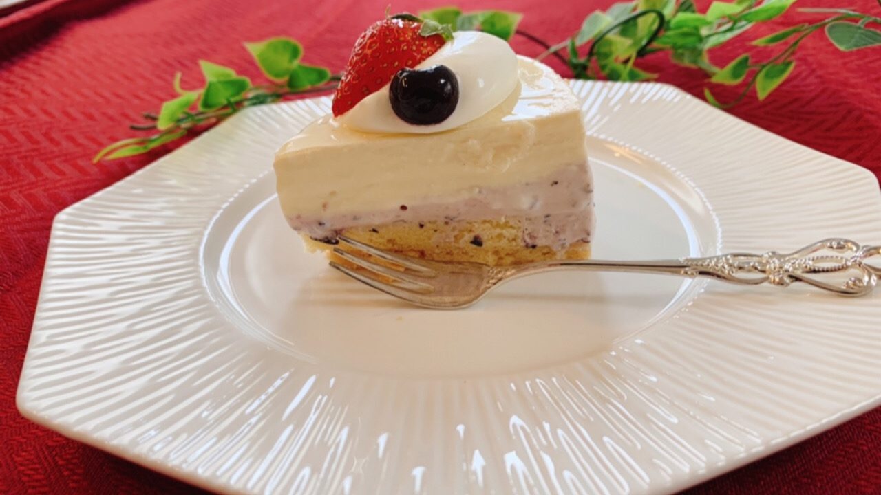 ケーキ屋さんの味 ブルーベリーレアチーズケーキ Mikiのおうちごはん